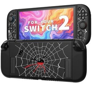JEMDO Soft protective case for switch NS2 Black Spider 🕷️